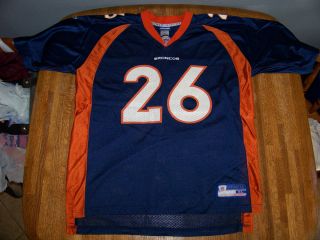  Equipment Denver Broncos Clinton Portis 26 Football Jersey XL