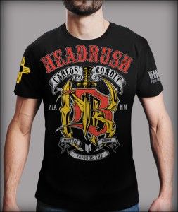 Headrush Carlos Condit Signature MMA Shirt Black Medium