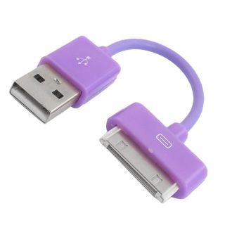  Charger Data Transfer Adapter Connector Cable Purple for iPad3