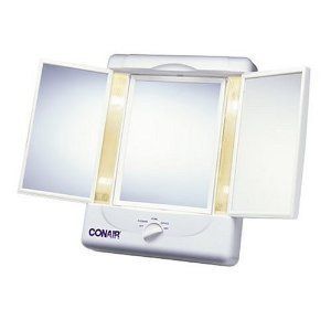 Conair 4 Light Settings Magnifying Top Mirror Mirrors Cosmetic Makeup