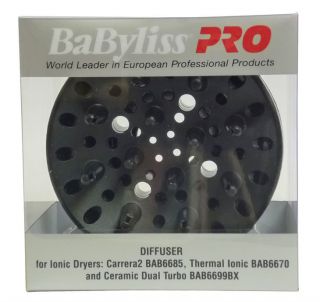 New Babyliss Pro Diffuser for Ionic Hair Dryers BABDF06