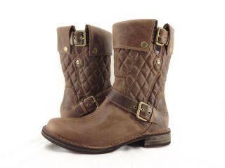 Womens Shoes UGG Australia Conor Diamond Quilted Motorcycle Boots