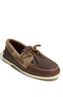 Sperry Top Sider® Authentic Original Leather & Wool Boat Shoe (Men)