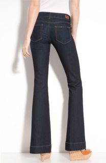 Paige Jem Flare Leg Jeans (Stream Wash) (Petite)