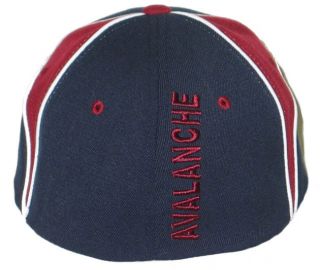Colorado Avalanche NHL Hockey Cut Up Flex Fit Fitted Hat Cap M L New
