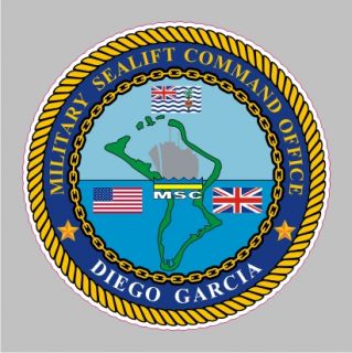 NV 4022 Sealift Command Diego Garcia Navy USN Military Bumper Sticker