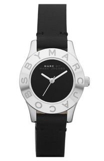 MARC BY MARC JACOBS Blade Round Leather Strap Watch