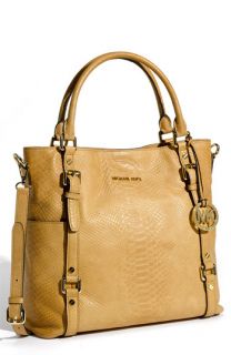 MICHAEL Michael Kors Bedford Python Embossed Leather Tote