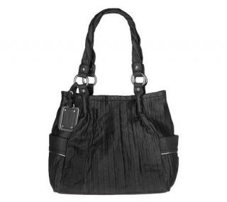 Makowsky Glove Leather Double Handle Small Tote —