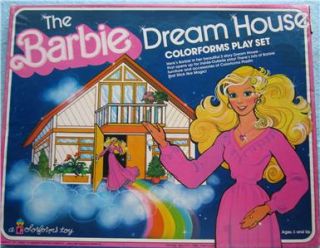 1979 Mattel Barbie Dream House Colorforms Play Set New in Box Never