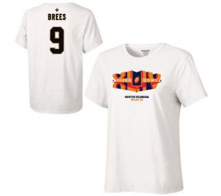 NFL Saints Drew Brees SB XLIV Womens Name & Number T Shirt   A205683