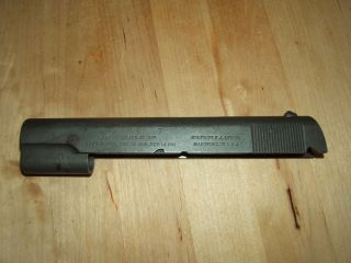 Colt M1911 Slide Pre WWI 1912 Early 1911 Model Of US ARMY Rare Round
