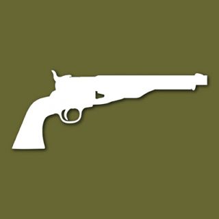 Colt 44 Army Revolver 1860 Vinyl Decal Sticker VSC60A