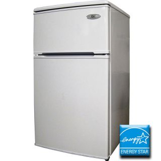 Compact Double Door Refrigerator Freezer Energy Star Office Dorm Mini