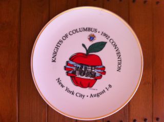 Knights of Columbus 1992 Convention New York City Plate