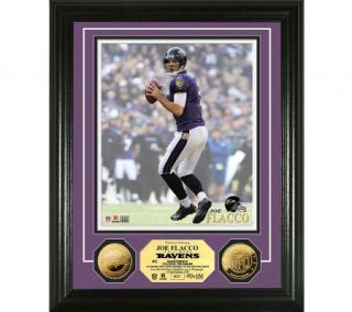 NFL Baltimore Ravens Joe Flacco 24KT Gold Plated PhotoMint —