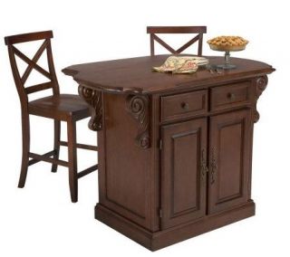 Home Styles Traditions Kitchen Island Set —