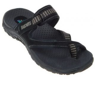Skechers Multi Strap Toe Loop Sandals w/ Hook & Loop —