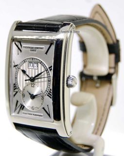 Excellent preowned mens Frederique Constant Dual Time runs and sets