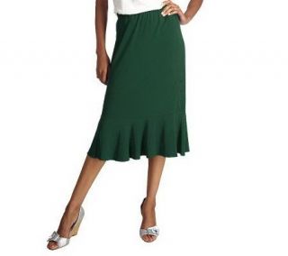 George Simonton Milky Knit Flounce Skirt with Button Detail   A92911