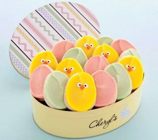 Cheryls Easter Tin   16 Cutout Cookies —