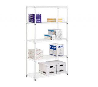 Honey Can Do 5 Tier Steel Adjustable Shelving Unit   800 lbs   H356412