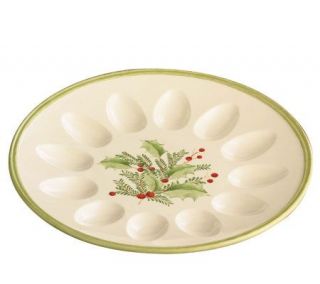 Lenox Holiday Gathering Egg Platter —