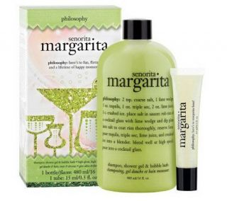 philosophy cocktail hour in your shower 16 oz 3 in 1 ge & lip shine 