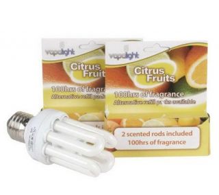 Vapalight Set of 2 Energy Saving Light Bulbs w/ 8 FragranceRods