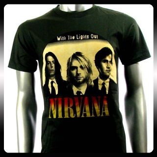 Nirvana Kurt Cobain Alternative Rock Men T Shirt Sz M Punk