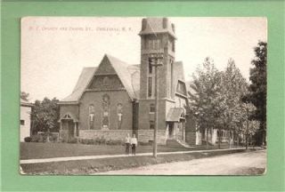 ronlaguardia store cobleskill ny 1908 postcard chapel st me church