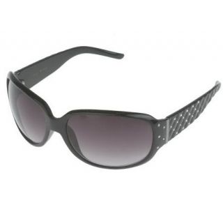 Joan Rivers Classic Style Quilted Temple Sunglasses —