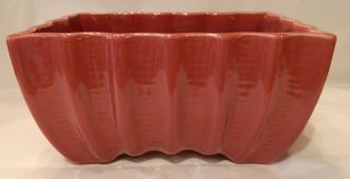Vintage Cookson Pottery Dark Pinkish Burgundy Planter 3807 USA Nice