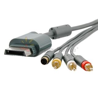 Video RCA AV Video Audio Composite Cable Output for Xbox 360 TV Slim
