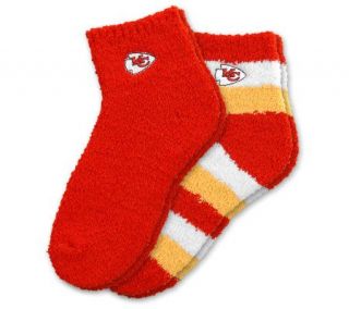 NFL Kansas City Chiefs Womens Slipper Socks  2 Pack —