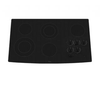 New Whirlpool Gold Black 36 36 inch Electric 5BURNER Stovetop Cooktop