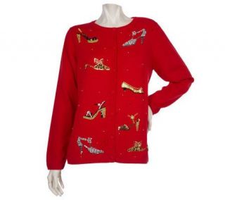 Quacker Factory Special Edition Girlfriends Cardigan Sweater