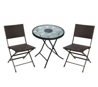 piece Bistro Set with Color Changing Solar Tabletop by Smart Solar