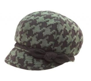 San Diego Hat Co. Womens Houndstooth Bow Cap —