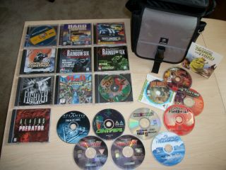 PC Computer Games Lot of 21 with Nintendo Gamecube Carrying Case