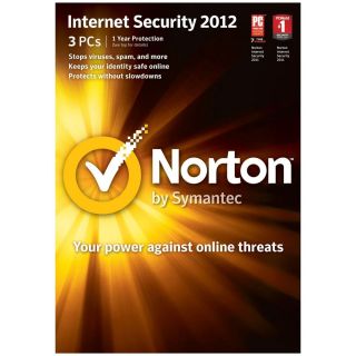 New in Box Symantec Norton Internet Security 2012 3 PCs Antivirus 1 y