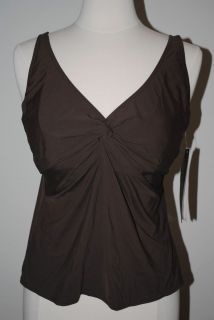 New Coco Reef Tankini 2 Piece Pieces Swimsuit Size 40C Cup L Brown