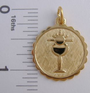 Charm Lamode Gold Electroplate Communion Chalice Disc