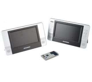 Sylvania 7DiagPortable DVD Player with Car Kit and 2 Screens