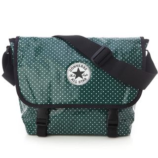 BN Converse Unisex Messenger Shoulder Bag Green Wht Dot