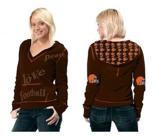 NFL Touch By Alyssa Milano Cleveland Browns V Neck Pullover — 