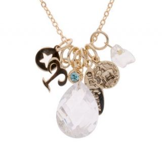 Kirks Folly Stargazer Crystal & Charm 18 1/4 Necklace —