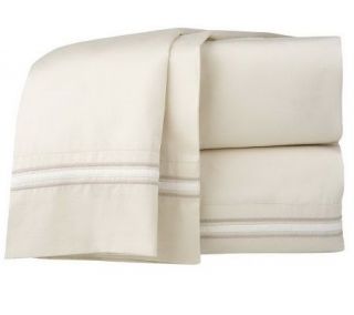 Joan Lunden Home 400TC Sheet Set with Embroidered Hem —