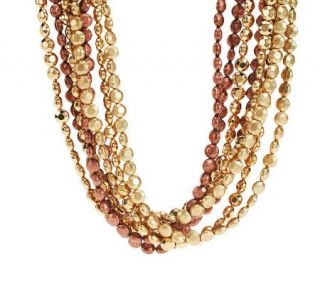 Joan Rivers Glimmer & Glam 8 Row 19 Necklace w/3 Extender —