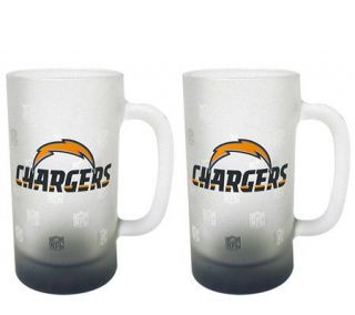 NFL San Diego Chargers Beer Mugs   2 Pack —